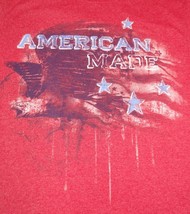American Made Graphic T-Shirt Size Small Eagle Flag Red White Stars - £12.34 GBP