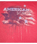American Made Graphic T-Shirt Size Small Eagle Flag Red White Stars - £12.29 GBP