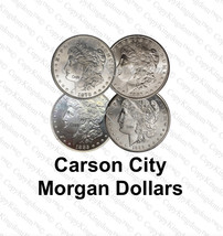 Carson City Morgan Dollars 1878 1881 1885 1889 CC Morgan Silver Dollar K... - £35.31 GBP