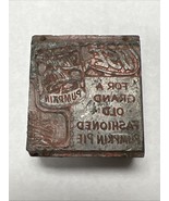 Vintage wood block print press Libbys Pumpkin old fashioned pie printing - €34,49 EUR