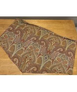 Waverly Home Classics Swept Away Valance Pointed Yellow Paisley 50x20” - $17.81