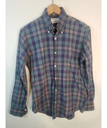 Gitman Bros Small Vintage Plaid Button Down Shirt Long Sleeve Made USA G... - £32.96 GBP