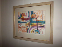 Mid Century Modernist Abstract &quot;Rare&quot; Artist Proof Lithograph Joseph Cox Iii - £338.50 GBP