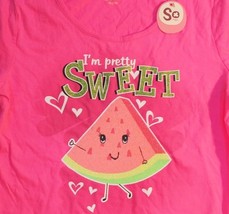 So XL 16 Girls Embellished Watermelon Pink 100% Cotton Crop Shirt Tail K... - $13.85