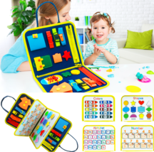 New Busy Book Children&#39;s Busy Board Dressing And Buttoning Learning Baby Early E - £25.09 GBP