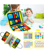 New Busy Book Children&#39;s Busy Board Dressing And Buttoning Learning Baby... - £21.74 GBP