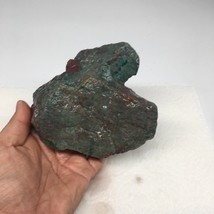 630g, 4.9&quot;x4.4&quot;x1.8&quot; Rough Sonora Sunset Chrysocolla Cuprite from Mexico,SR28 - £48.98 GBP