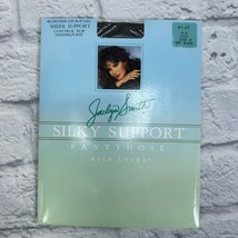 Vintage Jaclyn Smith Silky Support Pantyhose Size D Off Black New Sandalfoot - £11.71 GBP