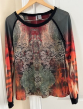Women&#39;s Shirt Top (Brand: New Directions Weekend) Long Sleeve Multicolor Small - £16.01 GBP