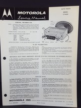 Motorola 1960 Chevrolet Auto Radio Service Manual Model CTA60X - $6.93