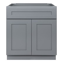 30&quot; Bathroom Vanity Sink Base Cabinet Colonial Gray by LessCare - £231.55 GBP