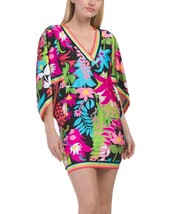 new Trina Turk Women&#39;s Tiki V-Neck Casablanca Tunic Swim Cover-Up Dress ... - $62.40