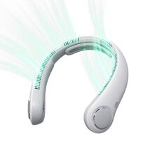 JISULIFE Portable Neck Fan Gray Wearable Hands-Free 5 Speeds - $338.65 MXN