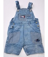BABY Headquarters Blue Denim Overalls 18 Mos Boys Infant Airplane Learn ... - £7.07 GBP