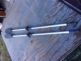 Italian PAIR Aluminum Floating Boat Dinghy Oars adjustable 51-78" with o... - $172.26