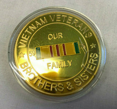 Vietnam Veterans Brothers &amp; Sisters Challenge Coin 59 75 Duty Honor Country - £23.88 GBP