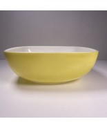 Pyrex 525B-025 2.5 Qt Yellow Square Oven Casserole Bowl Vtg USA - $33.55 CAD