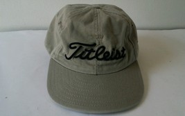 Rare Vintage Titleist Golf Hat script logo Cap adjustable strap Made in USA - $19.79