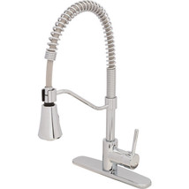 Seasons Gramercy Park Spring Kitchen Faucet Chrome Single Handle Pull-Down - £222.53 GBP