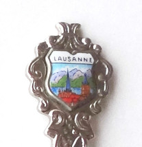 Collector Souvenir Spoon Switzerland Lausanne Cathedral of Notre Dame Po... - $14.99