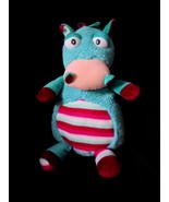 Aurora World Okee Dokee Plush 12&quot; Horsetail Pony Horse Teal Blue Pink St... - $30.75 CAD