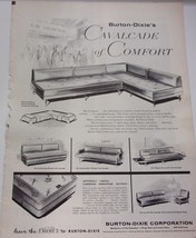 Burton Dixie’s Cavalcade of Comfort Furniture Magazine Print Ad 1959 - $8.20 CAD