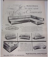 Burton Dixie’s Cavalcade of Comfort Furniture Magazine Print Ad 1959 - $8.13 CAD