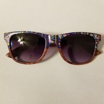 Women&#39;s Retro Colorful Geometric Pattern Stylish Fashion Square Sunglasses - £11.70 GBP