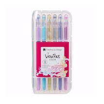 Christian Art Gifts Veritas Gel Pen Set - 2 Metallic &amp; 4 Water Chalk &amp; 2... - $25.16