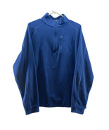 LL Bean Fleece Pullover Jacket Blue 1/4 Zip Sweatshirt Long Sleeve Men S... - €16,10 EUR