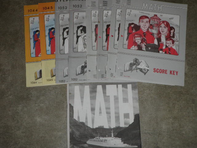 Lot Of 9 Math Booklets Student Workbooks And Teacher Score Keys - $19.59