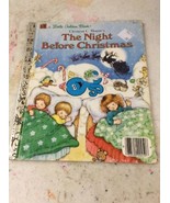 Vintage children stories a little Golden Book The Night Before Christmas - £7.85 GBP