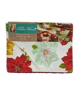 The Pioneer Woman Watercolor Poinsettia Reversible Table Runner Green Ch... - £10.00 GBP