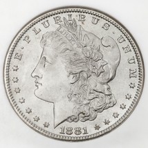 1881-S Argento Morgan Dollaro Selezionato Da NGC Come MS-65! Marrone Etichetta - £238.85 GBP