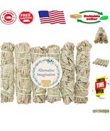 Natural 4 Inch California White Sage Stick Set - 6 Pack for Aromatherapy... - $44.74 CAD