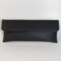 GUESS Glasses Case Semi-Hard Black Pebbled Faux Leather Magnetic Closure - £7.64 GBP
