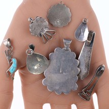 Vintage Native American/Southwestern sterling and stone pendants - £225.53 GBP