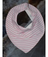 Janie &amp; Jack Pink Striped Baby Girl Bib One Size NEW - $285.43 MXN