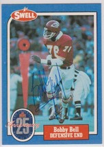 Bobby Bell Signed Autographed 1988 Swell Greats Football Card - Kansas City Chie - £7.85 GBP