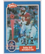 Bobby Bell Signed Autographed 1988 Swell Greats Football Card - Kansas C... - €12,93 EUR