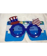 Sunglasses PATRIOTIC USA RED WHITE AND BLUE  Round Novelty - $210.58 MXN