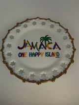Vintage Jamaica One Happy Island Ceramic Tray Plate - $15.87