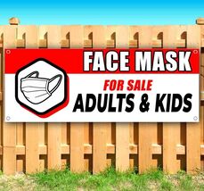 FACE MASK FOR SALE ADULT &amp; KIDS Advertising Vinyl Banner Flag Sign Many ... - $21.80+