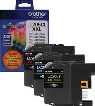 Brother Genuine Super High Yield Color Ink Cartridge, Lc2053Pks,, Lc205. - £52.18 GBP