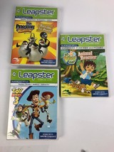 Bundle 3 X Leapster Leapster2 Toy Story 3, Penguins Of Madagascar Go Diego Go VG - £10.38 GBP