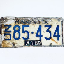 1980 United States Minnesota Base Passenger License Plate ZD 85-434 - $12.86
