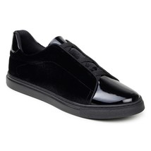 Men's Studio Belvedere SILVANO Plush Velvet Shoes Black Dressy image 5