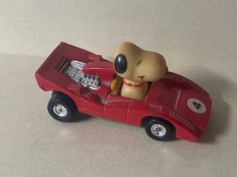 PEANUTS SNOOPY Vintage Diecast Red Sports Car - United Feature Syndicate... - £7.09 GBP