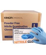 Kingfa Blue Nitrile Medical Gloves FDA Powder Latex Free Disposable 4 mi... - $970.02 MXN