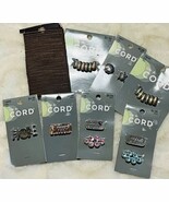 Lot Carded Jewelry Making Items Slide Charms Cord NWT - $25.48 CAD